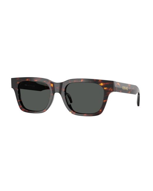 Versace Black Ve4486 550987 Sunglasses Acetate Squared Normal for men