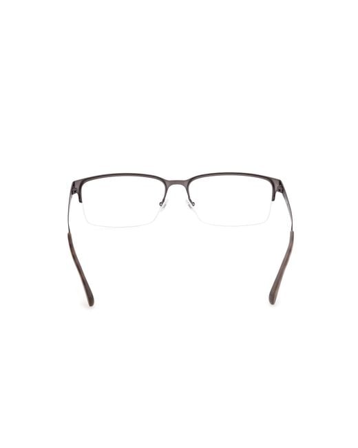 Timberland Black Tb50037 007 Optical Frames Metal Squared Normal for men