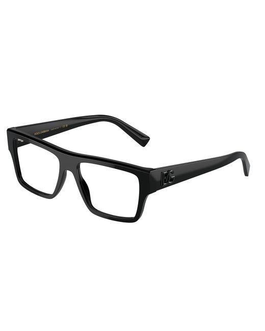 Dolce & Gabbana Black Dg3382 501 Optical Frames Acetate Transparent Squared Normal for men