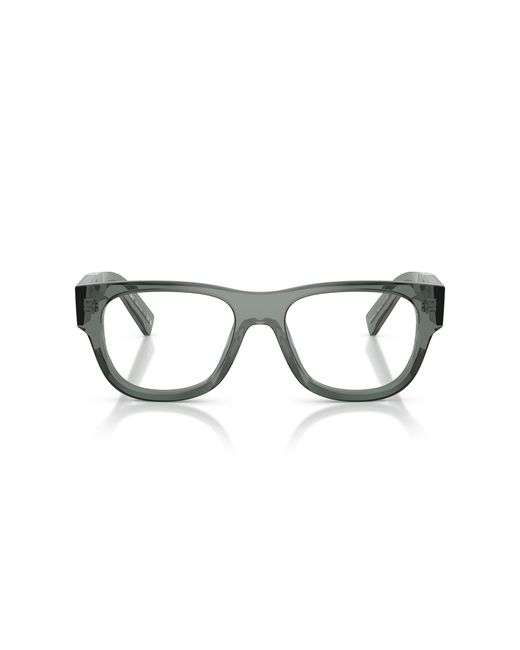 Prada Black Pr D08Vu 21J1O1 Optical Frames Acetate Transparent Squared Normal for men