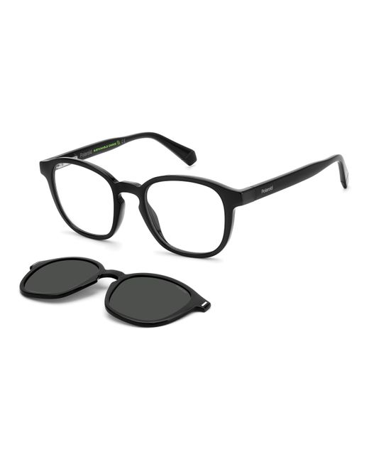 Polaroid Black Pld 6203/Cs 807/M9 Sunglasses Plastic Squared Polarized