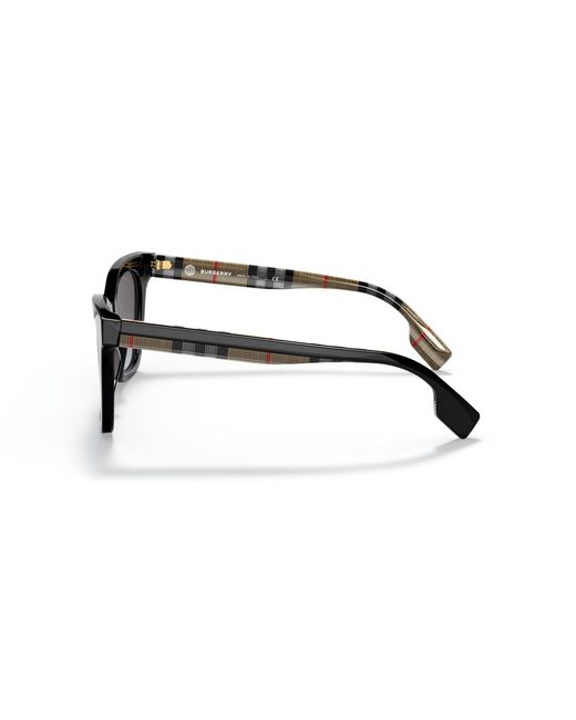 Burberry Black Be4346 Elsa 39428G Sunglasses Acetate Geometric Normal Shaded