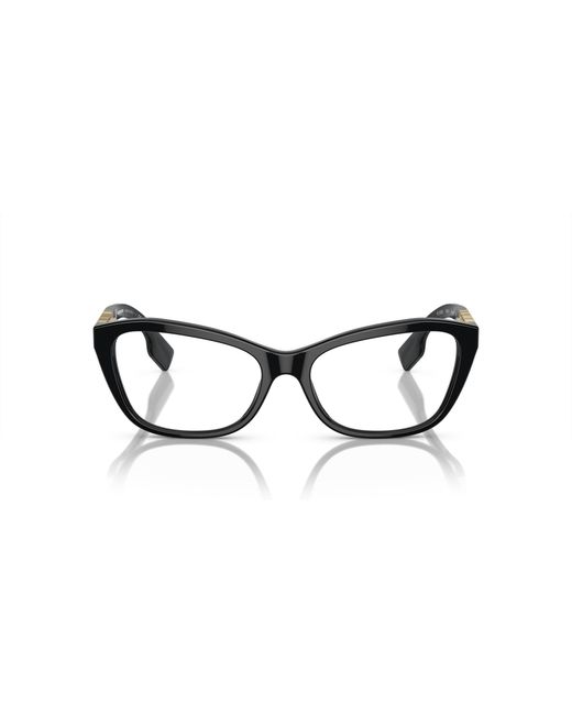 Burberry Black Be2392 3001 Optical Frames Acetate Transparent Cat Eye Normal