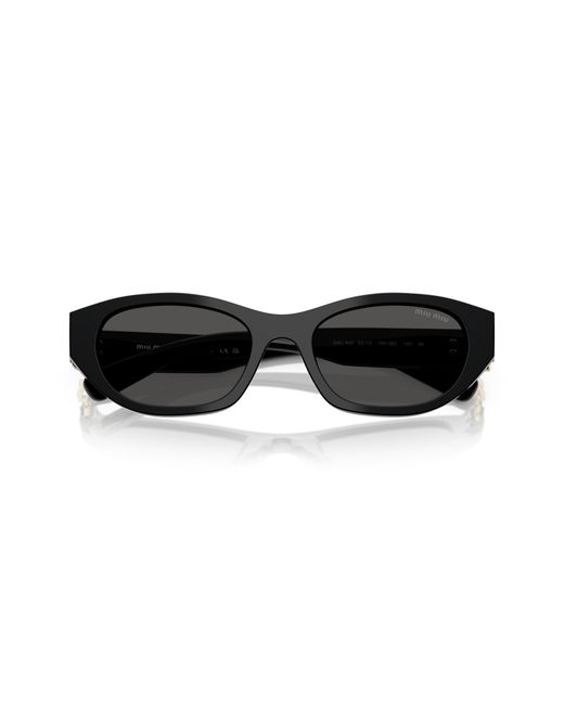 Miu Miu Black Mu A03S 16K08Z Sunglasses Acetate Geometric Normal