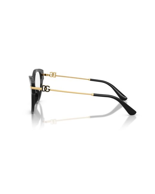 Dolce & Gabbana Black Dg3438 501 Optical Frames Acetate Transparent Butterfly Normal
