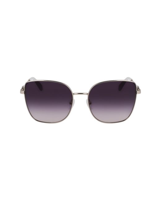 Longchamp Black Lo177S 042 Sunglasses Metal Butterfly Normal