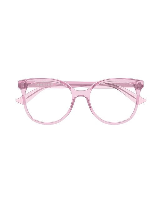 McQueen Black Am0540O 005 Optical Frames Acetate Transparent Cat Eye