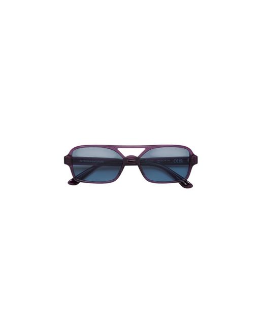 Retrosuperfuture Black Yar Vico Melanzana Sunglasses Acetate Squared Normal