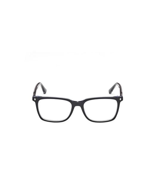 Web Black We5401 005 Optical Frames Acetate Squared Normal for men