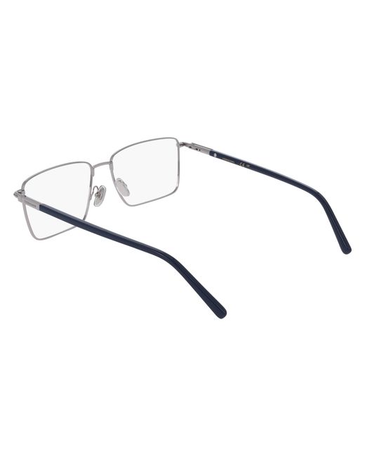 Ferragamo Black Sf2237 021 Optical Frames Metal Squared Normal for men