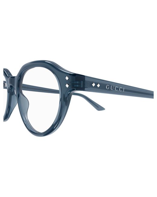 Gucci Black Gg1894O 004 Optical Frames Acetate Transparent Round for men