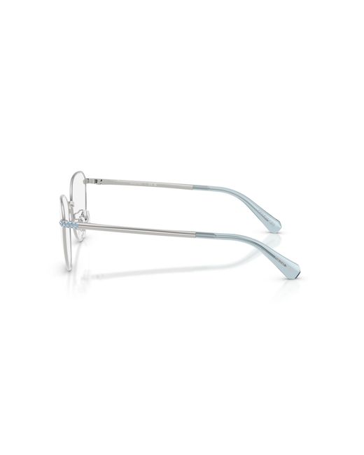 Swarovski Black Sk1029D 4020 Optical Frames Metal Round Normal