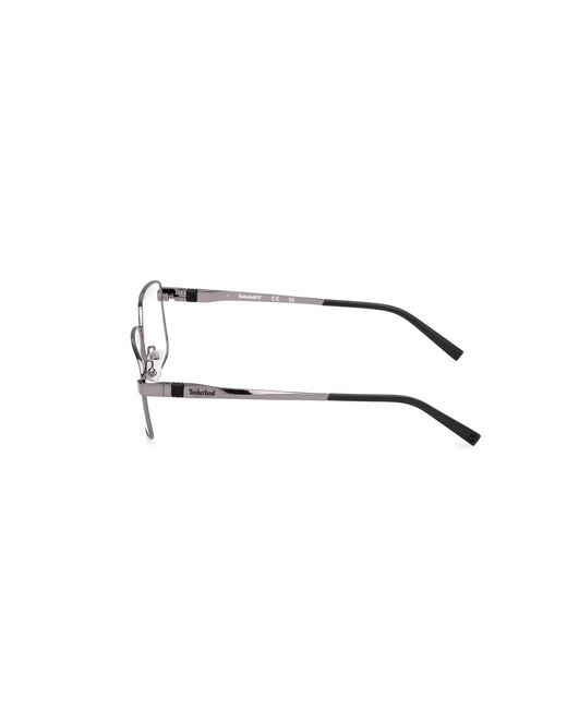 Timberland Black Tb50068 008 Optical Frames Metal Squared Normal for men