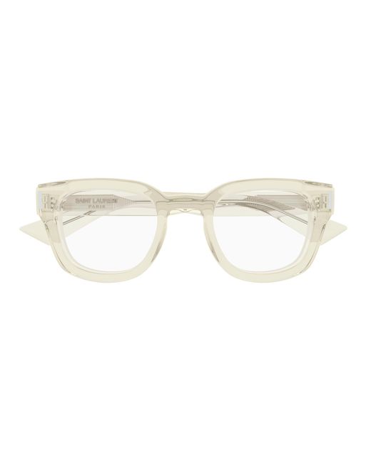 Saint Laurent Black Sl 838 Opt 004 Optical Frames Acetate Transparent Round