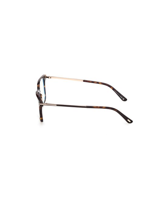 Tom Ford Black Ft6124-B 052 Optical Frames Acetate Squared Normal for men