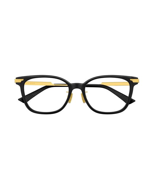 Bottega Veneta Black Bv1338Oj 002 Optical Frames Acetate Transparent Squared