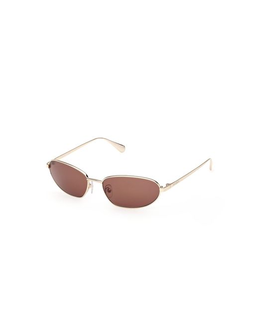 MAX&Co. Black Mo0160 32E Sunglasses Metal Round Normal