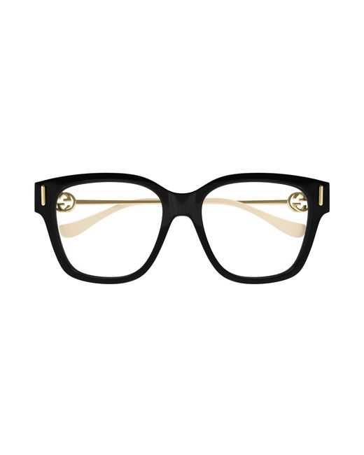 Gucci Black Gg1204O 001 Optical Frames Acetate Squared