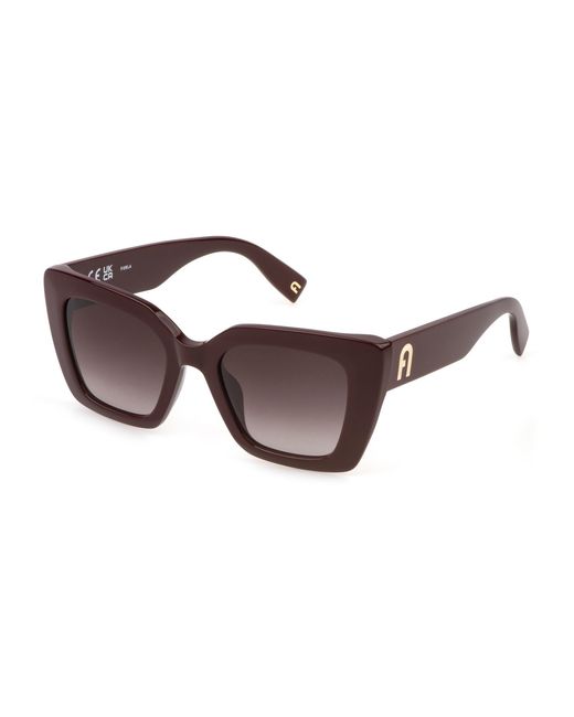 Furla Black Sfu836 0G96 Sunglasses Acetate Squared Normal Nuanced