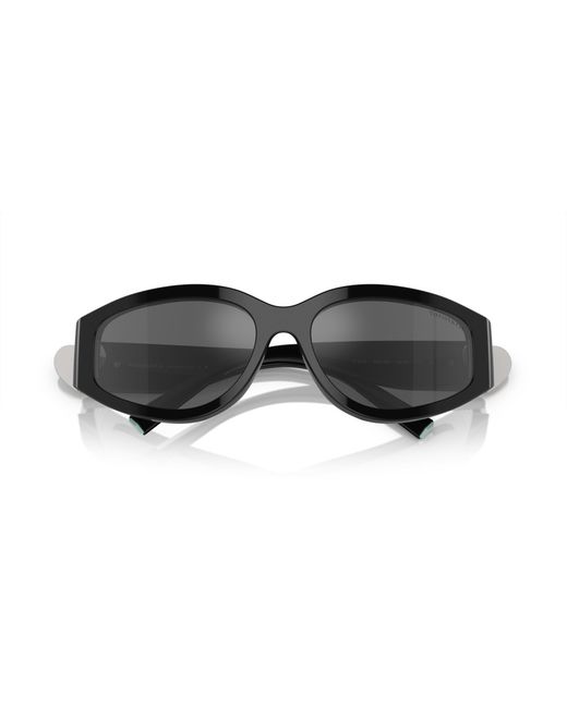 Tiffany & Co Black Tf4217 80016G Sunglasses Acetate Geometric Mirrored Mirror