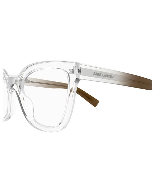 Saint Laurent Black Sl 748 006 Optical Frames Acetate Transparent Cat Eye