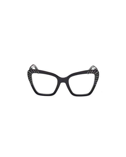 Guess Black Gm50034 001 Optical Frames Acetate Butterfly Normal