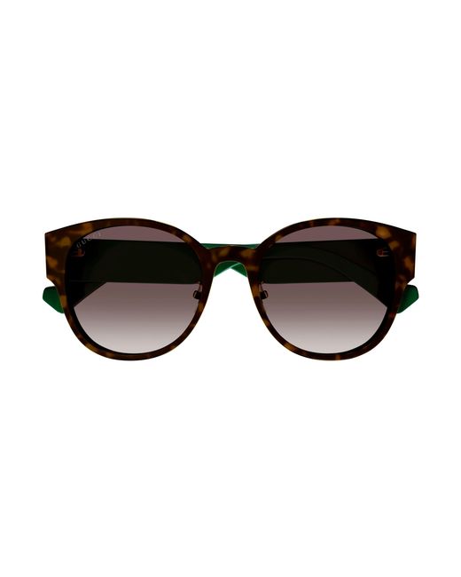 Gucci Black Gg1304Sk 002 Sunglasses Acetate Round Shaded