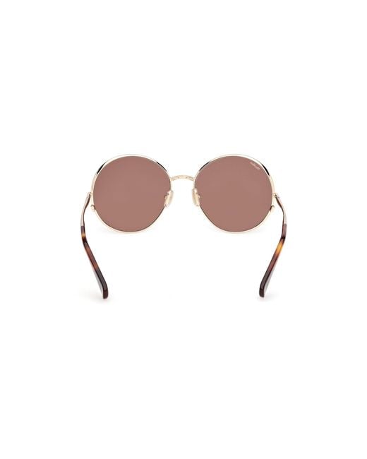 Max Mara Black Mm0191 32E Sunglasses Metal Round Normal
