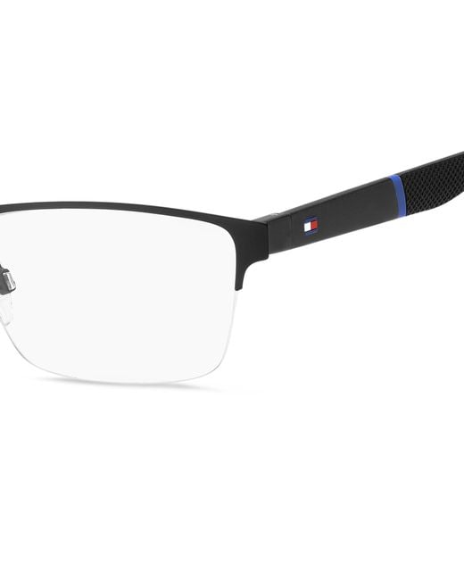 Tommy Hilfiger Black Th 1905 003 Optical Frames Metal Squared for men