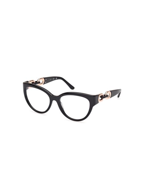 Guess Black Gu50182 001 Optical Frames Acetate Cat Eye Normal