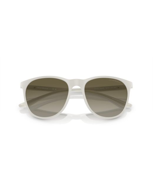 Emporio Armani Black Ea4210 53448E Sunglasses Injected Pantos Normal Shaded for men