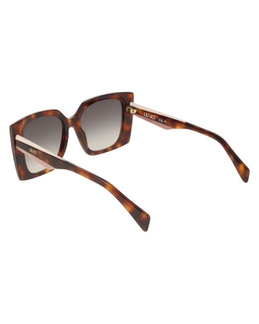 Liu Jo Black Lj819S 240 Sunglasses Acetate Squared Normal Shaded