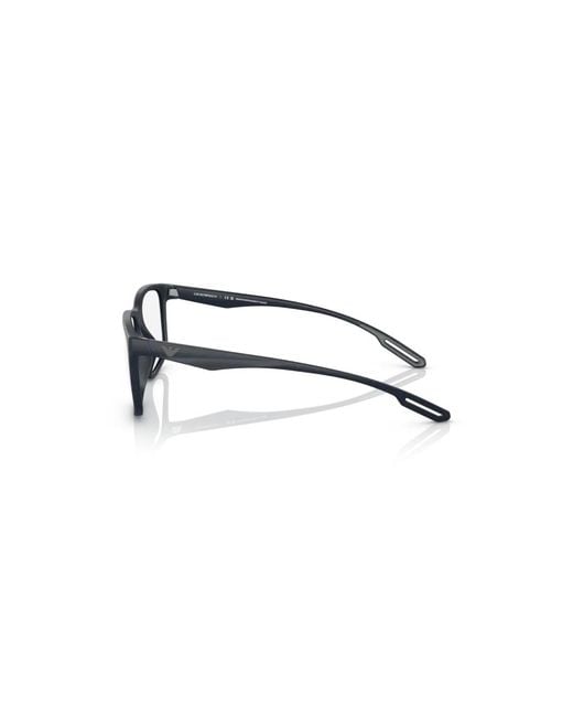 Emporio Armani Black Ea3209U 5088 Optical Frames Injected Transparent Squared Normal for men