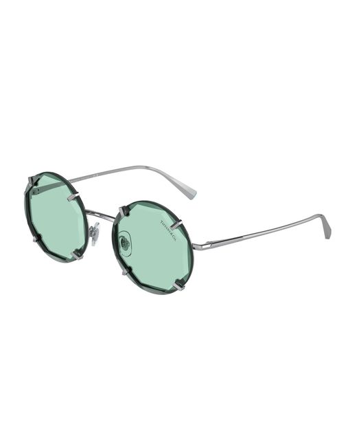 Tiffany & Co Black Tf3091 6001D9 Sunglasses Metal Round Normal
