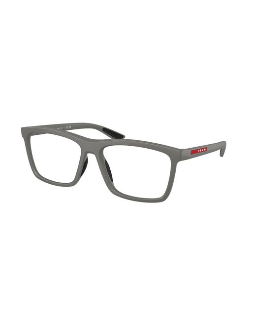 Prada Linea Rossa Black Ps 01Tv 16X1O1 Optical Frames Injected Transparent Pillow Normal for men