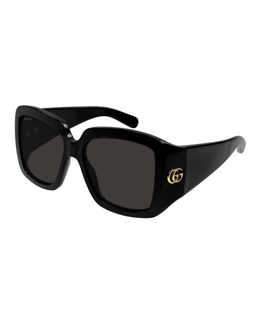 Gucci Black Gg1402Sa 001 Sunglasses Injected Squared Normal
