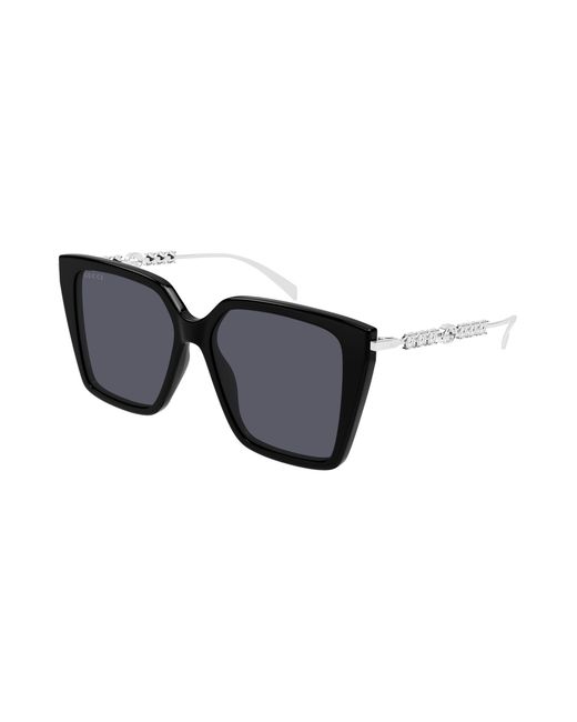 Gucci Black Gg1967S 002 Sunglasses Acetate Butterfly