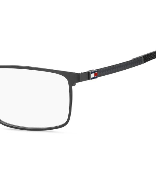 Tommy Hilfiger Black Th 2080 Svk Optical Frames Steel Squared for men