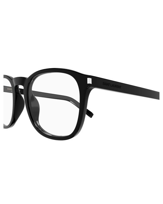 Saint Laurent Black Sl 818 Opt 001 Optical Frames Acetate Transparent Round