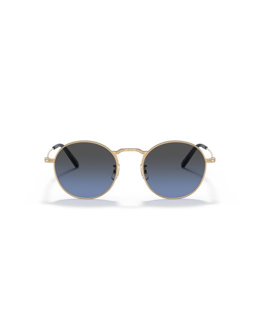 Oliver Peoples Black Ov1282St Weslie Sun 5292P4 Sunglasses Titanium Round Polarized for men