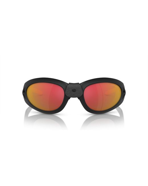 Giorgio Armani Black Ar8201Q 50426Q Sunglasses Injected Round Mirrored for men