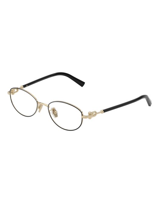 Tiffany & Co Black Tf1176D 6164 Optical Frames Metal Transparent Round Normal