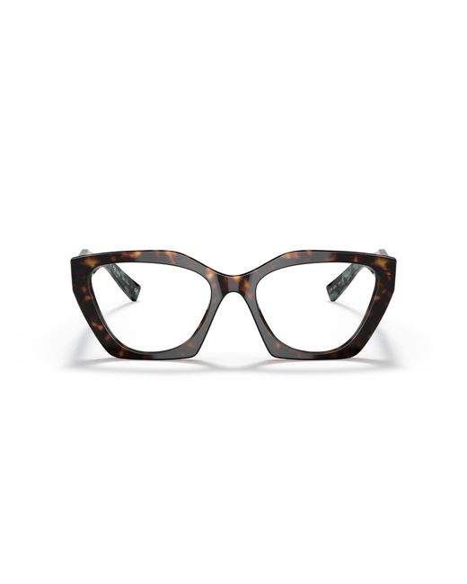 Prada Black Pr 09Yv 2Au1O1 Optical Frames Acetate Geometric Normal