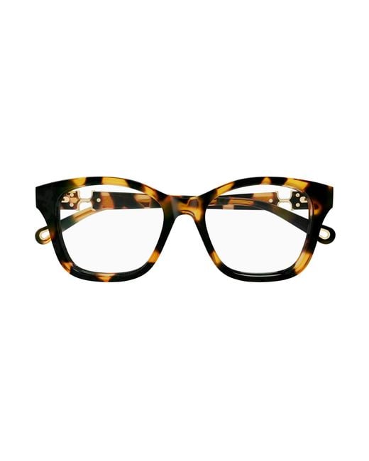 Chloé Black Ch0334O 002 Optical Frames Acetate Transparent Cat Eye