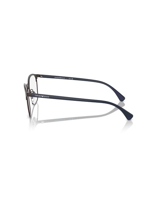 Emporio Armani Black Ea1114 3380 Optical Frames Metal Transparent Round Normal for men