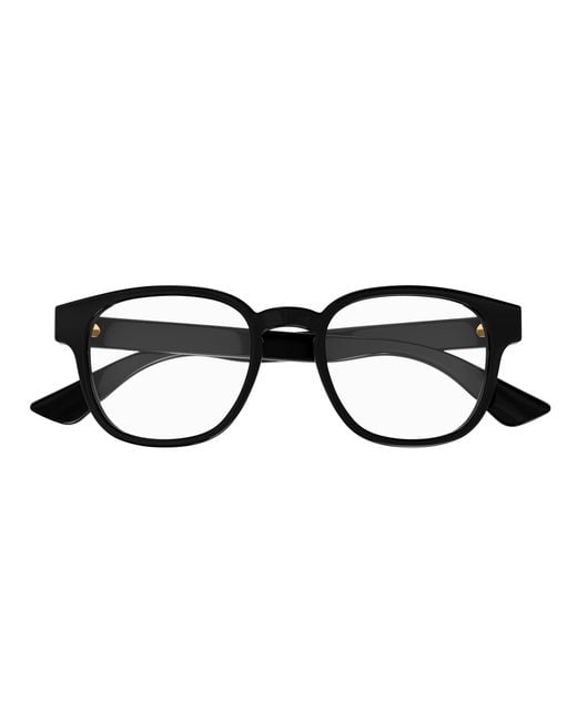 Gucci Black Gg1343O 001 Optical Frames Plastic Squared for men