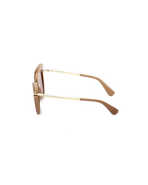 Max Mara Black Mm0186 46E Sunglasses Acetate Round Normal