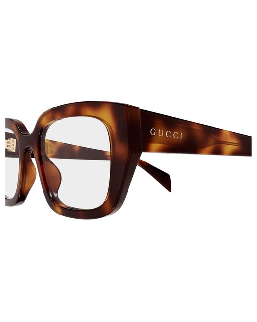 Gucci Black Gg2021O 002 Optical Frames Acetate Transparent Cat Eye