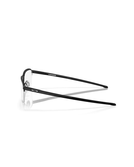 Oakley Black Ox3233 Cathode 323301 Optical Frames Metal Squared Normal for men