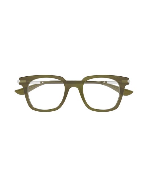 McQueen Black Am0521O 004 Optical Frames Acetate Transparent Squared